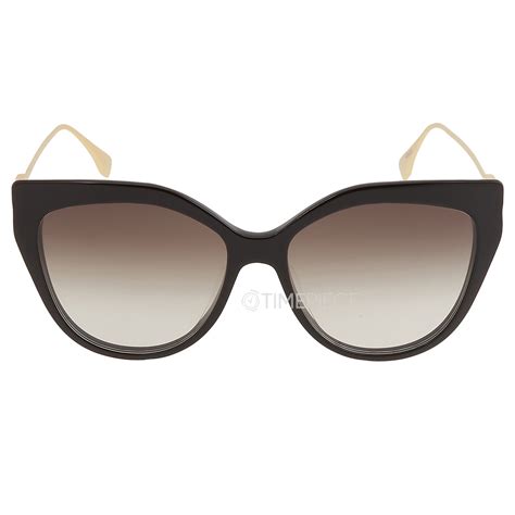 fendi 40011u|Fendi Gradient Brown Cat Eye Ladies Sunglasses FE40011U 01F .